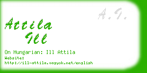 attila ill business card